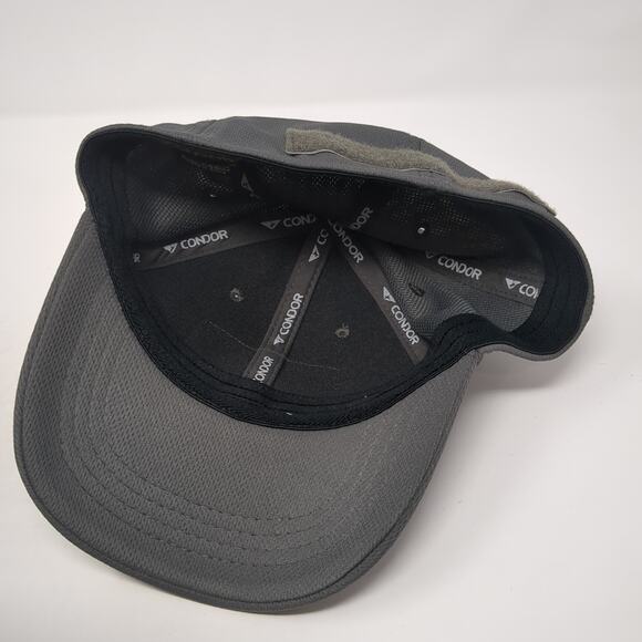 Come And Take It Patch Fitted Baseball Hat Gray Medium Solid Condor - Picture 7 of 10